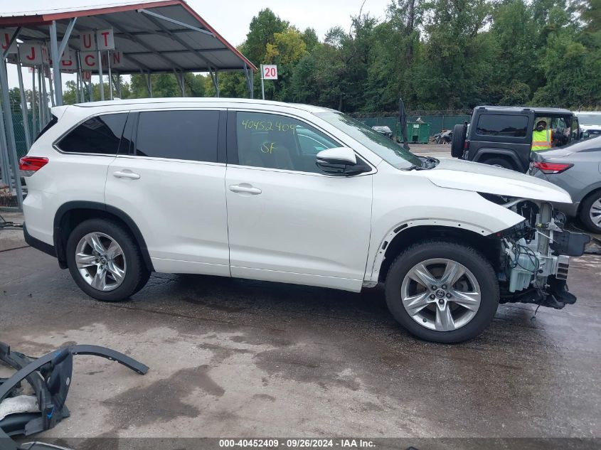 2017 Toyota Highlander Limited VIN: 5TDDZRFH6HS383329 Lot: 40452409