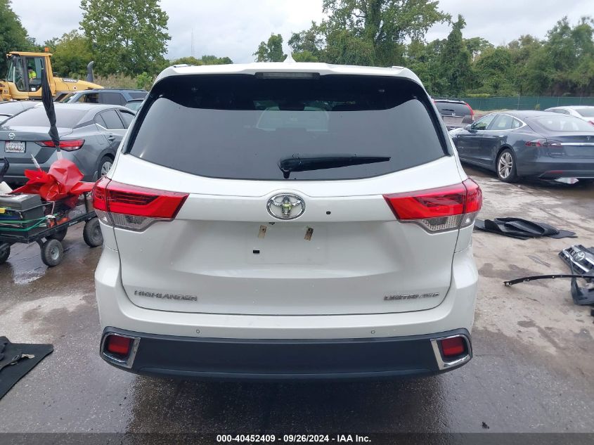 2017 Toyota Highlander Limited VIN: 5TDDZRFH6HS383329 Lot: 40452409