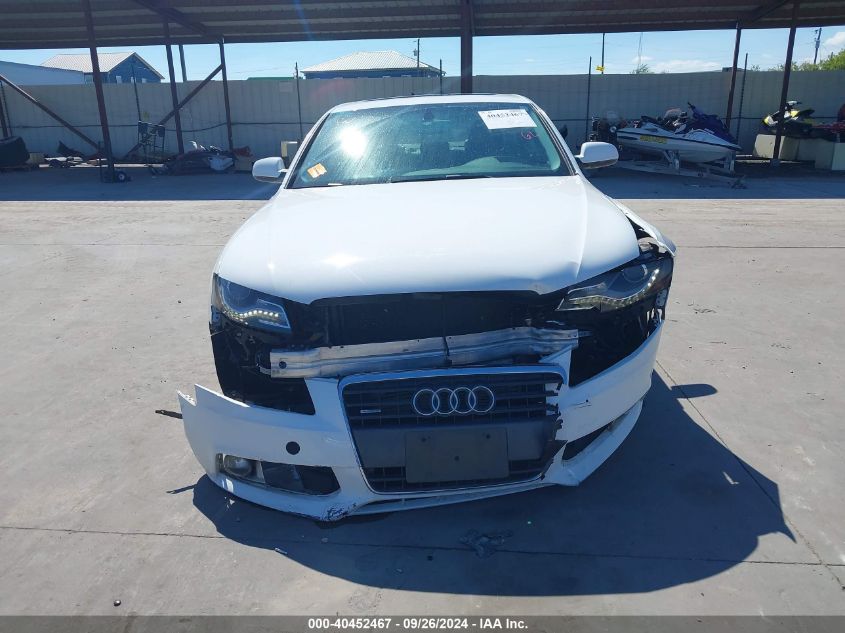 2010 Audi A4 2.0T Premium VIN: WAUFFAFL3AN058282 Lot: 40452467