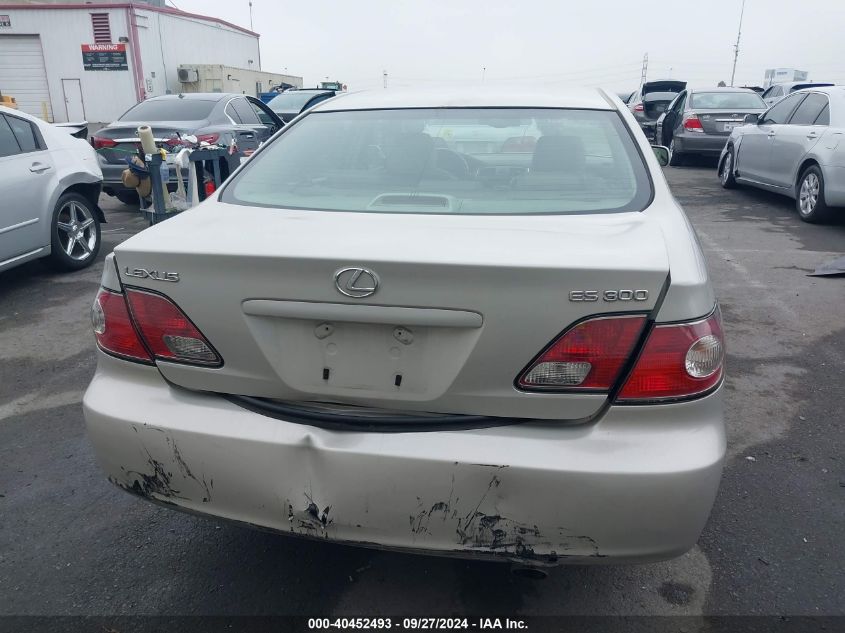 2003 Lexus Es 300 VIN: JTHBF30G230116454 Lot: 40452493