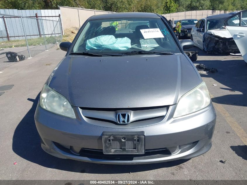 2004 Honda Civic Lx VIN: 2HGES16544H509083 Lot: 40452534