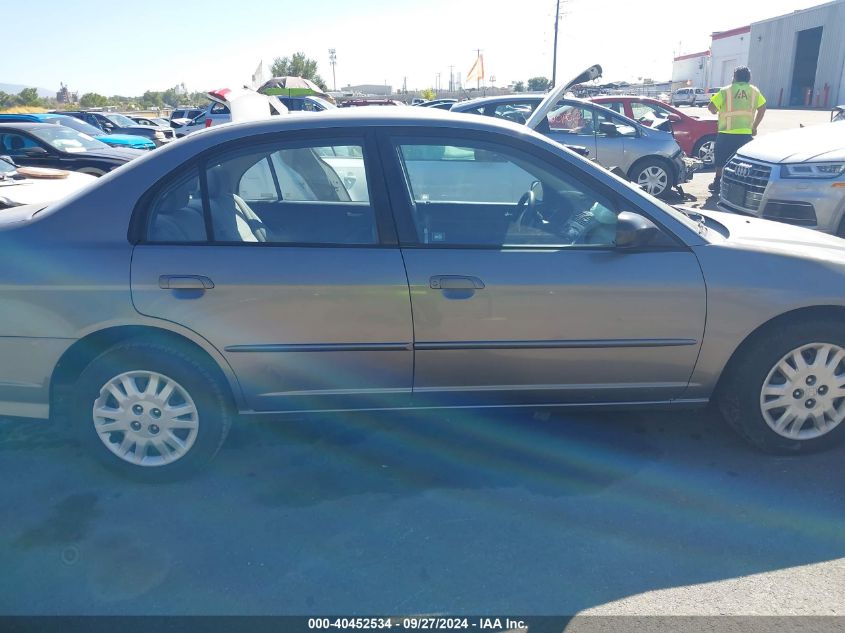 2004 Honda Civic Lx VIN: 2HGES16544H509083 Lot: 40452534