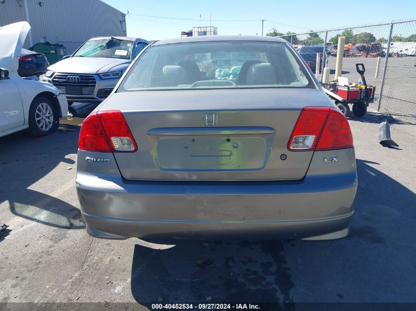 2004 Honda Civic Lx VIN: 2HGES16544H509083 Lot: 40452534