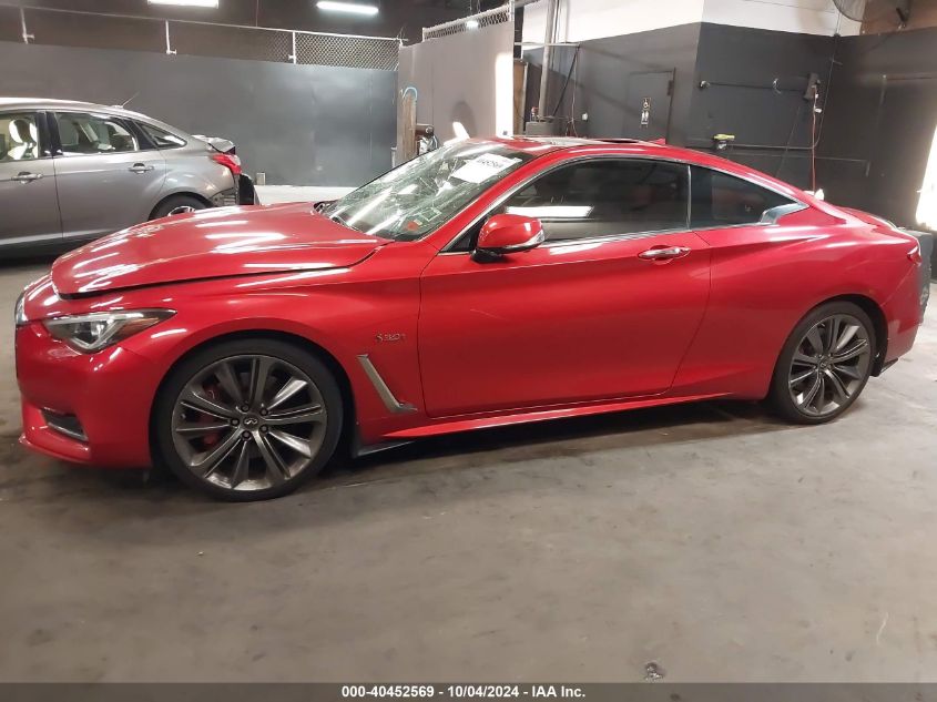 2018 Infiniti Q60 3.0T Red Sport 400 VIN: JN1FV7EL1JM630808 Lot: 40452569