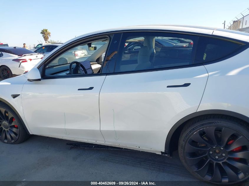 2020 Tesla Model Y Long Range Dual Motor All-Wheel Drive/Performance Dual Motor All-Wheel Drive VIN: 5YJYGDEF5LF023119 Lot: 40452609