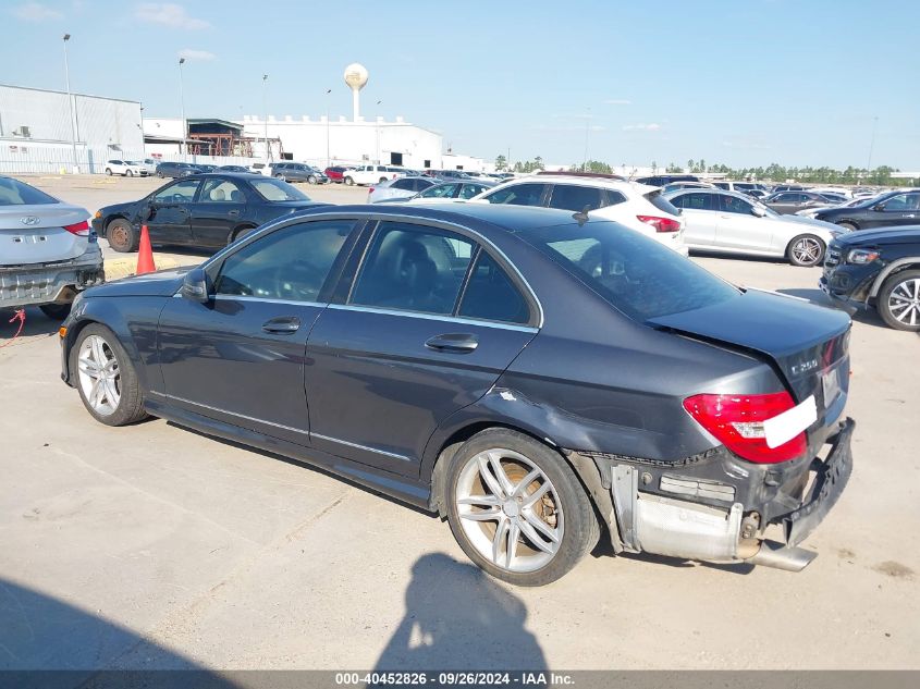 2013 Mercedes-Benz C 250 Luxury/Sport VIN: WDDGF4HB0DR247150 Lot: 40452826