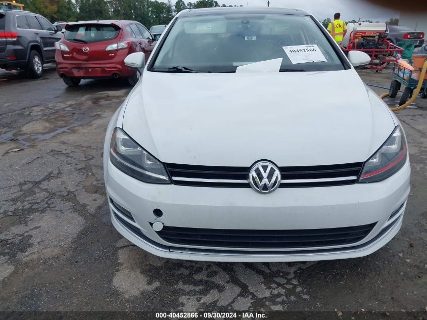 3VW2A7AU5FM029142 2015 Volkswagen Golf Tdi Sel 4-Door