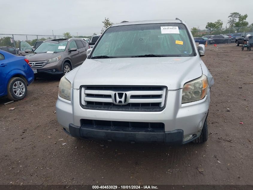 2006 Honda Pilot Ex VIN: 2HKYF18466H532881 Lot: 40453029