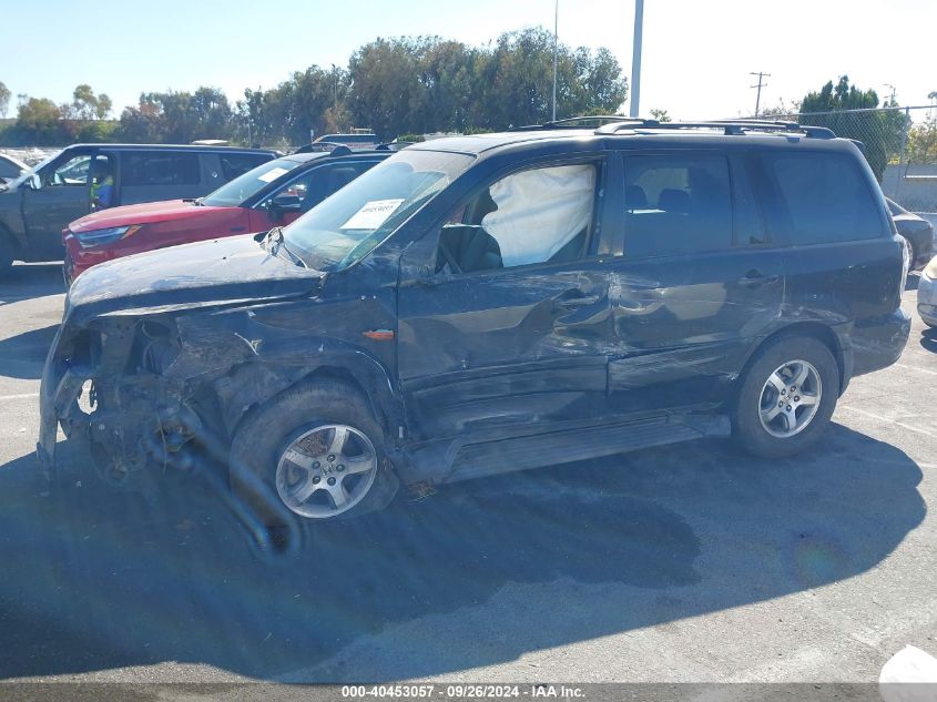 2006 Honda Pilot Ex-L VIN: 2HKYF18526H555311 Lot: 40453057