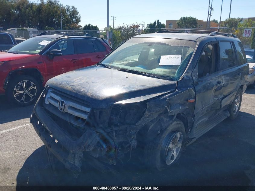 2006 Honda Pilot Ex-L VIN: 2HKYF18526H555311 Lot: 40453057