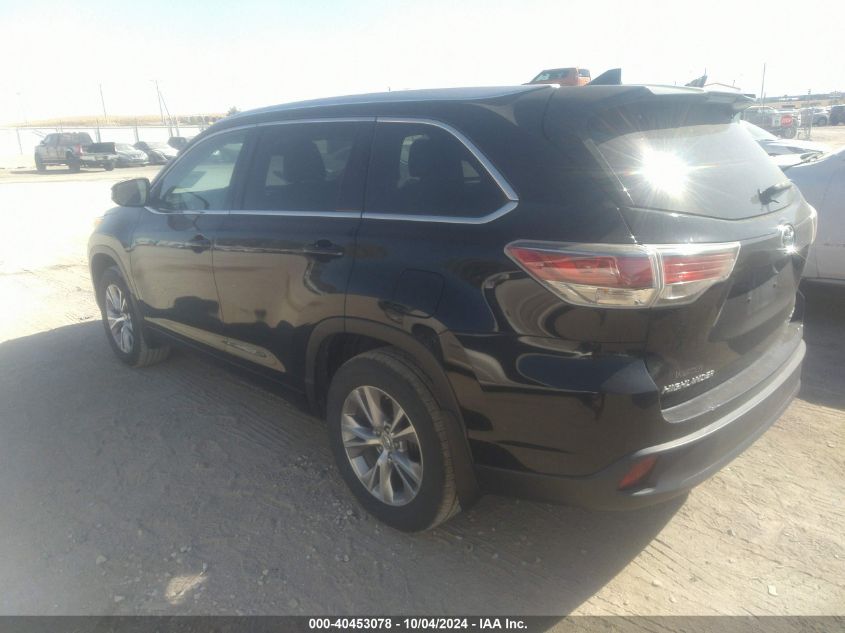 2015 TOYOTA HIGHLANDER XLE V6 - 5TDJKRFH5FS170795