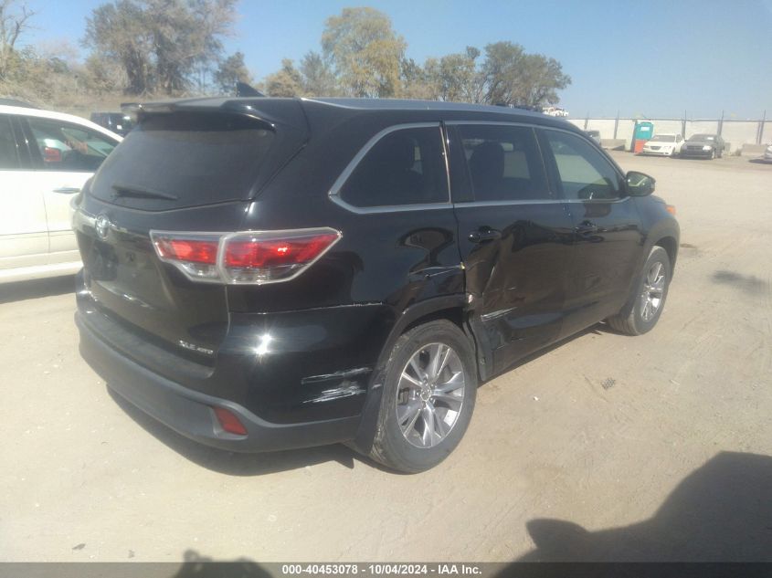 2015 TOYOTA HIGHLANDER XLE V6 - 5TDJKRFH5FS170795