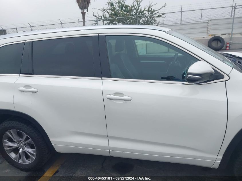 2014 Toyota Highlander Xle V6 VIN: 5TDKKRFH3ES032921 Lot: 40453181