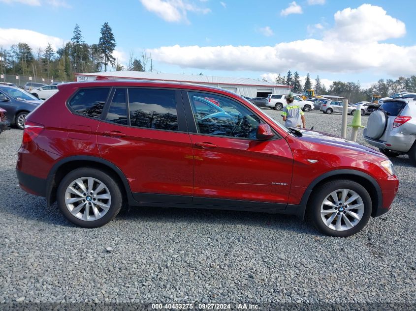 2013 BMW X3 xDrive28I VIN: 5UXWX9C54D0D07695 Lot: 40453275