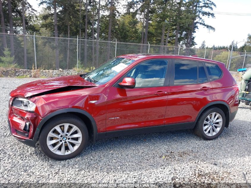 2013 BMW X3 xDrive28I VIN: 5UXWX9C54D0D07695 Lot: 40453275