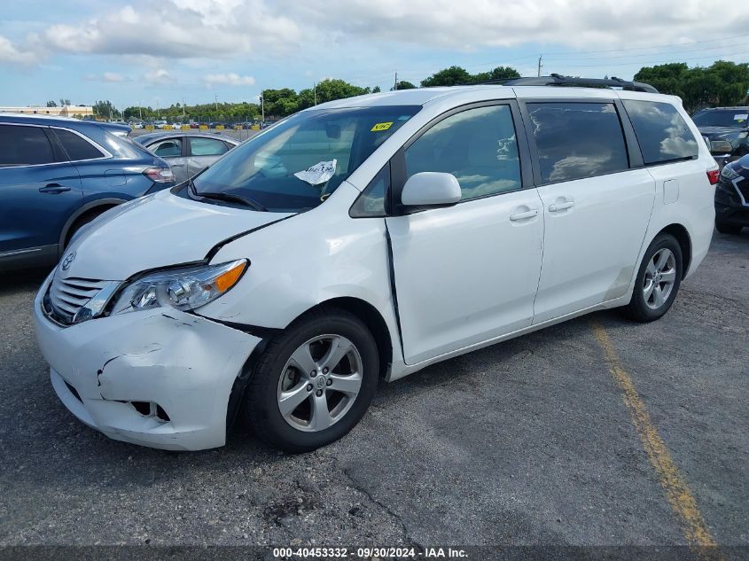 2015 Toyota Sienna Le VIN: 5TDKK3DC1FS575903 Lot: 40453332