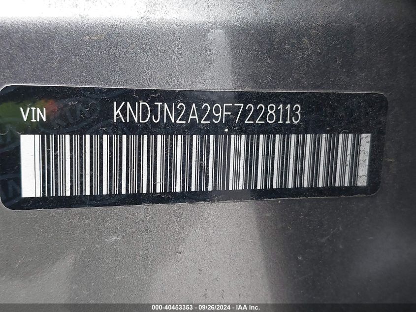 KNDJN2A29F7228113 2015 Kia Soul