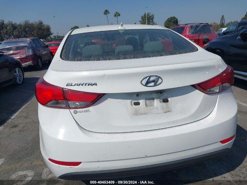 2014 Hyundai Elantra Se VIN: 5NPDH4AE8EH506388 Lot: 40453409