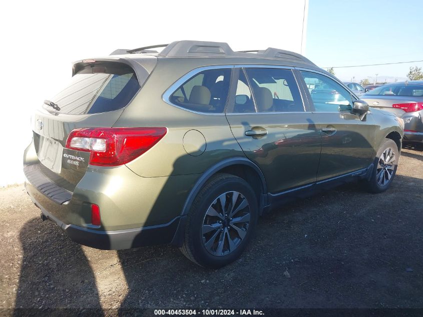 VIN 4S4BSANC5F3243740 2015 Subaru Outback, 2.5I Lim... no.4