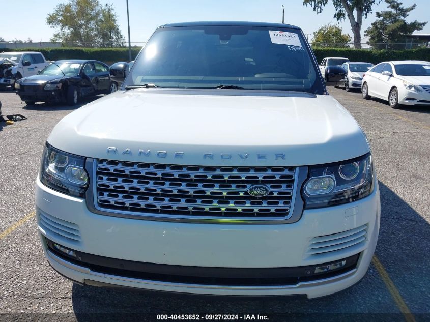 2015 Land Rover Range Rover 5.0L V8 Supercharged VIN: SALGS3TF0FA205730 Lot: 40453652