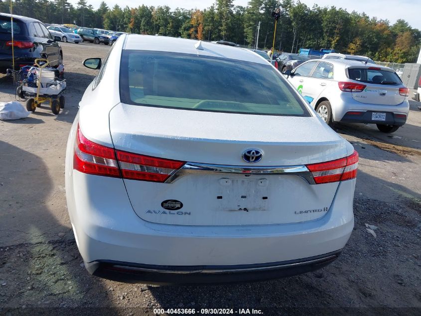 2014 Toyota Avalon Hybrid Hybrid/Prem/Tour/Ltd VIN: 4T1BD1EB4EU027131 Lot: 40453666