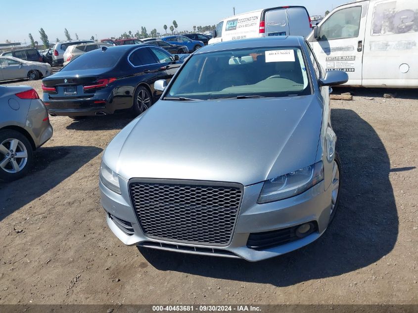 2011 Audi A4 2.0T Premium VIN: WAUBFAFL4BN050742 Lot: 40453681