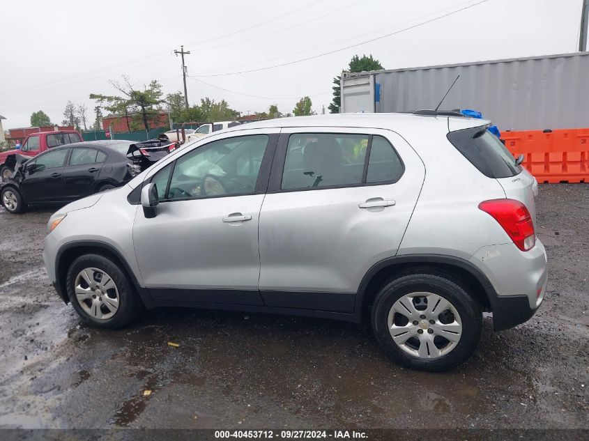 2018 Chevrolet Trax Ls VIN: KL7CJKSB4JB606165 Lot: 40453712