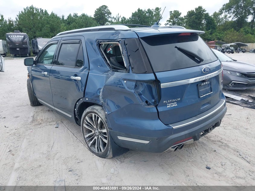 VIN 1FM5K8HT3JGC03353 2018 FORD EXPLORER PLATINUM