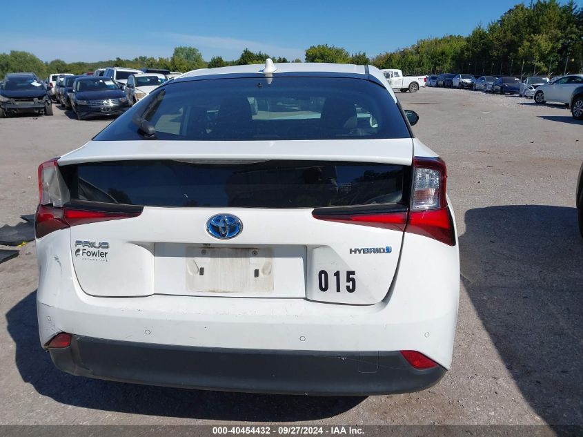 2020 Toyota Prius Le VIN: JTDKARFU3L3110595 Lot: 40454432