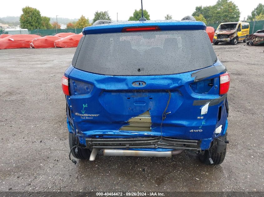 MAJ6S3GL6KC277006 2019 Ford Ecosport Se