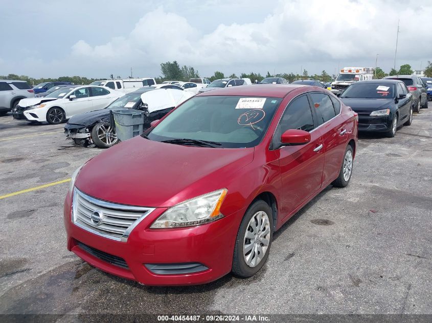 2014 Nissan Sentra Sv VIN: 3N1AB7AP7EL642019 Lot: 40454487