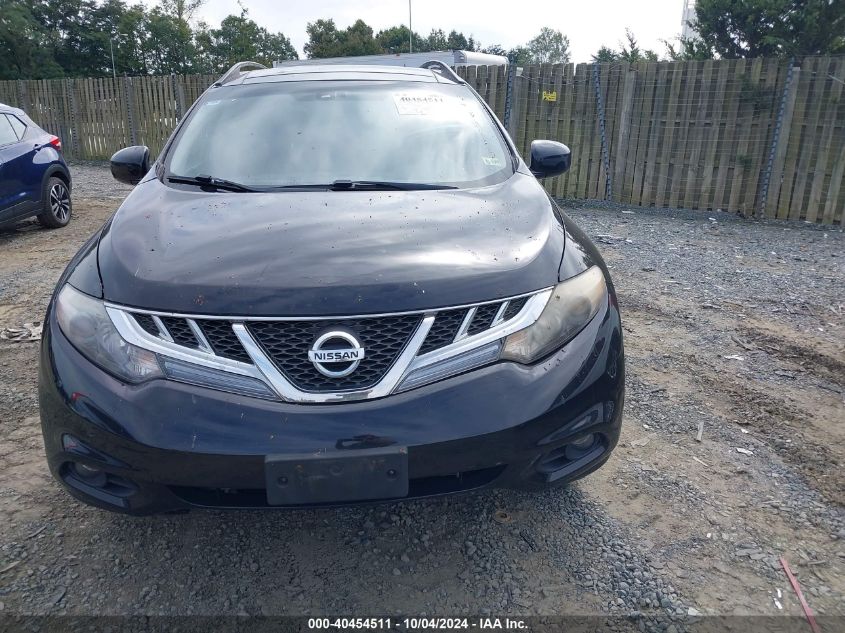 2013 Nissan Murano Sl VIN: JN8AZ1MWXDW316656 Lot: 40454511