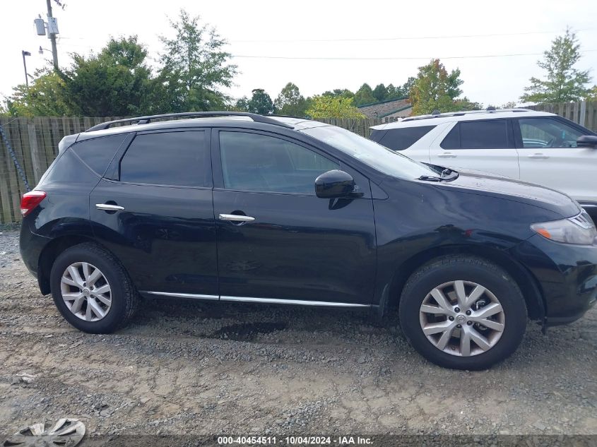 2013 Nissan Murano Sl VIN: JN8AZ1MWXDW316656 Lot: 40454511