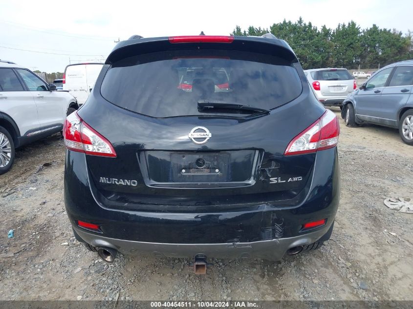 2013 Nissan Murano Sl VIN: JN8AZ1MWXDW316656 Lot: 40454511