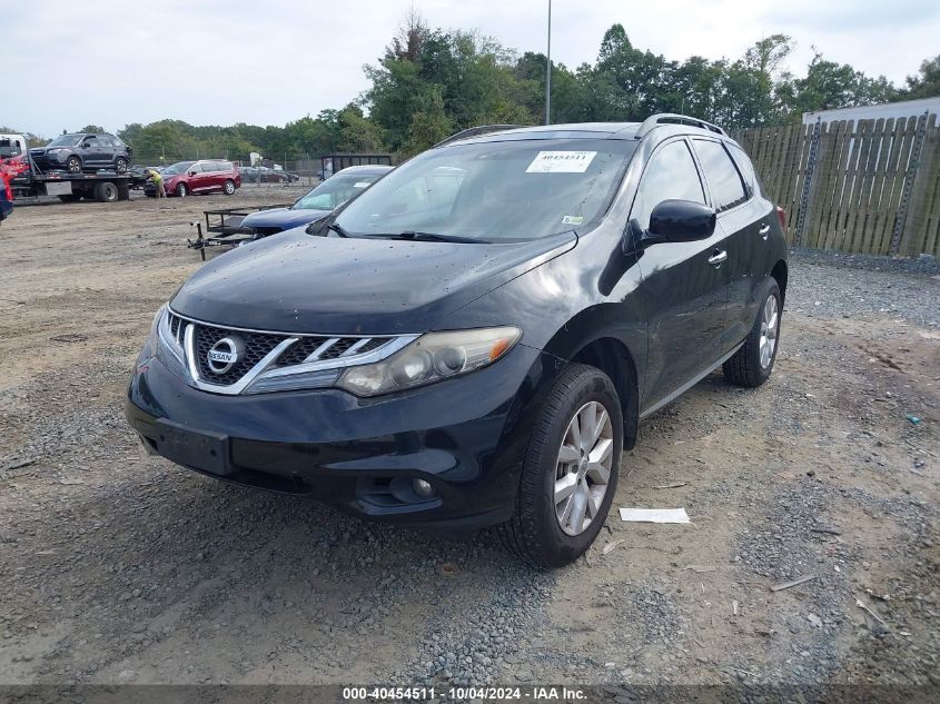 2013 Nissan Murano Sl VIN: JN8AZ1MWXDW316656 Lot: 40454511