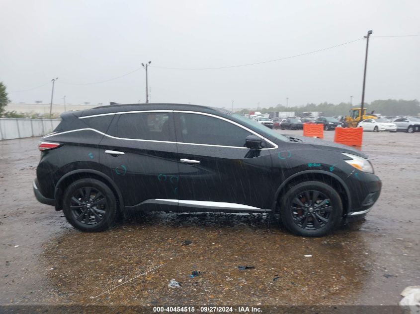 2017 Nissan Murano Sv VIN: 5N1AZ2MG4HN182695 Lot: 40454515