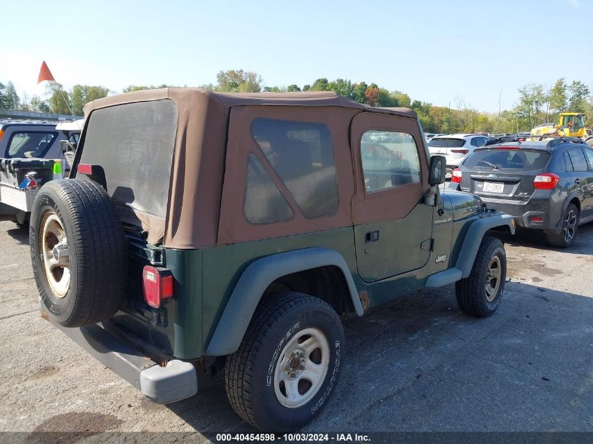 2000 Jeep Wrangler Se VIN: 1J4FA29PXYP724455 Lot: 40454598