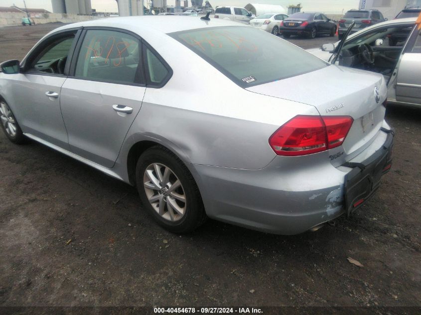 1VWAP7A39EC006576 2014 Volkswagen Passat 2.5L S