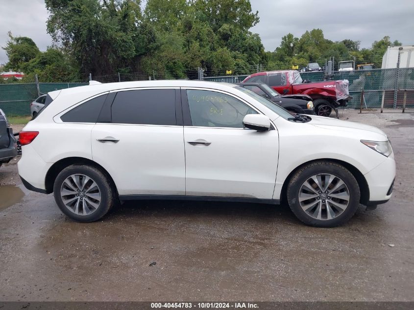 2016 Acura Mdx Technology Acurawatch Plus Packages/Technology Package VIN: 5FRYD4H45GB061635 Lot: 40454783