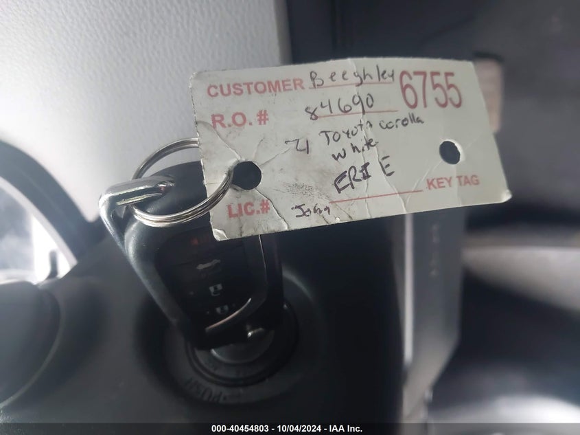 2021 Toyota Corolla 1.8 Le Silver Lot 111040454803 Vin 5YFEPMAE5MP257489