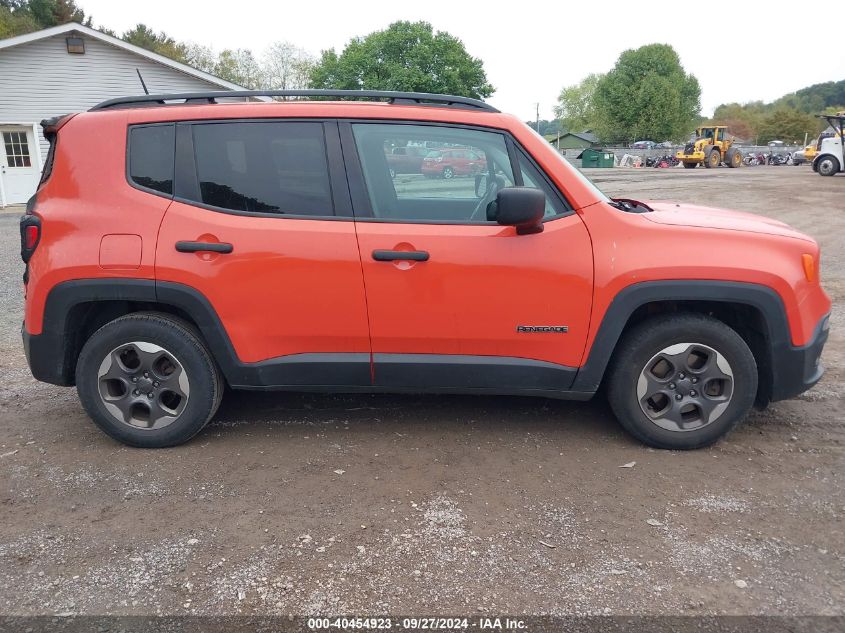 2017 Jeep Renegade Sport Fwd VIN: ZACCJAAB1HPF10640 Lot: 40454923