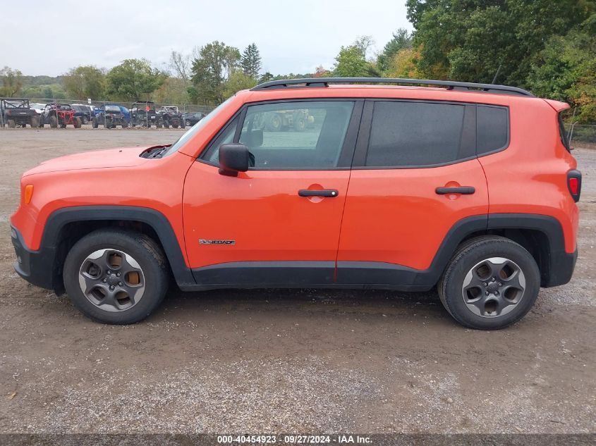 2017 Jeep Renegade Sport Fwd VIN: ZACCJAAB1HPF10640 Lot: 40454923