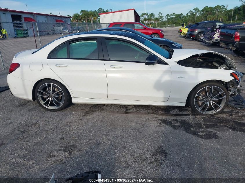 2019 Mercedes-Benz C 43 Amg VIN: 55SWF6EB6KU285845 Lot: 40454981