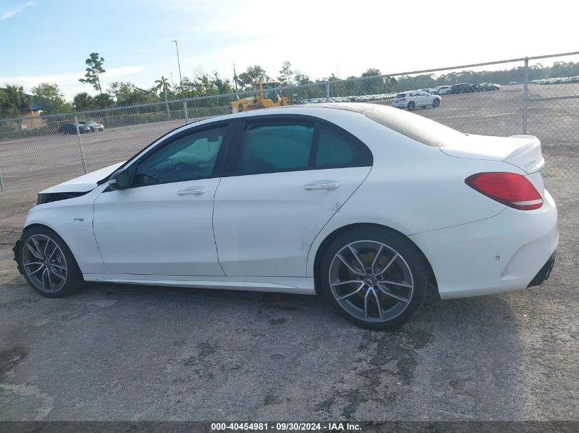 2019 Mercedes-Benz C 43 Amg VIN: 55SWF6EB6KU285845 Lot: 40454981