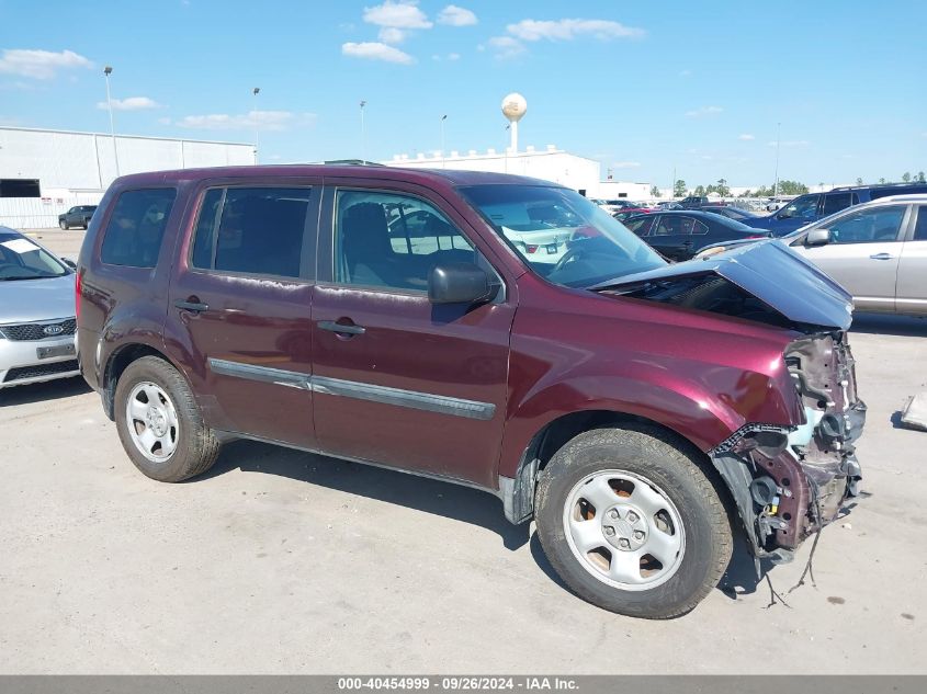 2010 Honda Pilot Lx VIN: 5FNYF4H28AB010132 Lot: 40454999