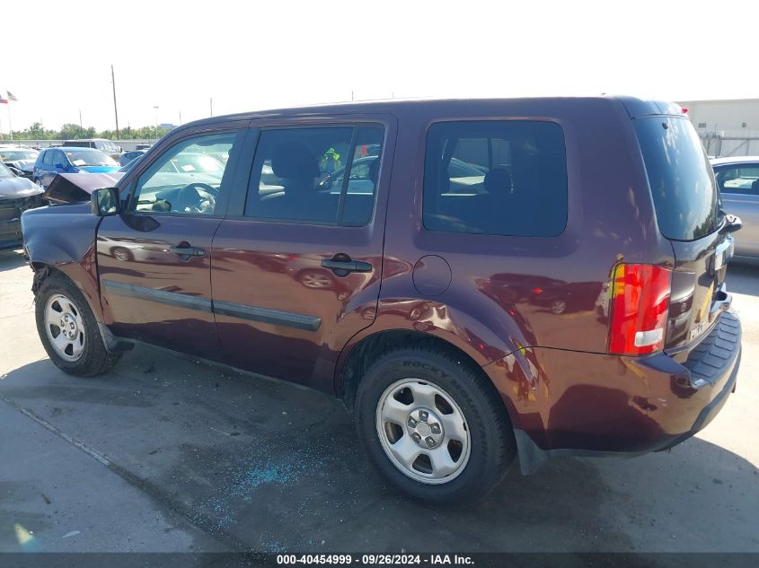 2010 Honda Pilot Lx VIN: 5FNYF4H28AB010132 Lot: 40454999