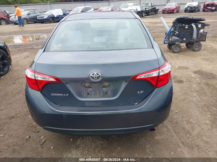 2016 Toyota Corolla Le VIN: 2T1BURHE8GC484744 Lot: 40455007