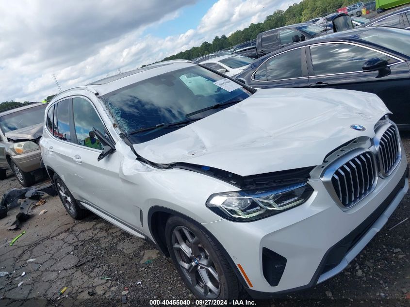 2024 BMW X3 xDrive30I VIN: 5UX53DP03R9T69551 Lot: 40455040