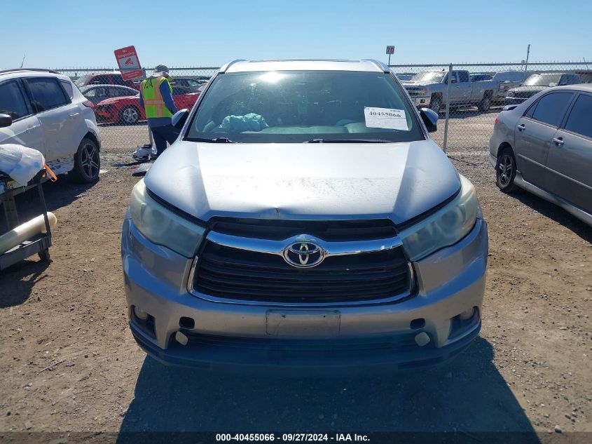 2015 Toyota Highlander Xle V6 VIN: 5TDKKRFHXFS049457 Lot: 40455066