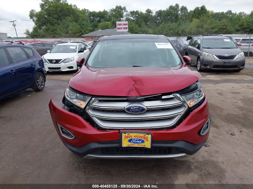 2016 Ford Edge Sel VIN: 2FMPK4J8XGBC04894 Lot: 40455125